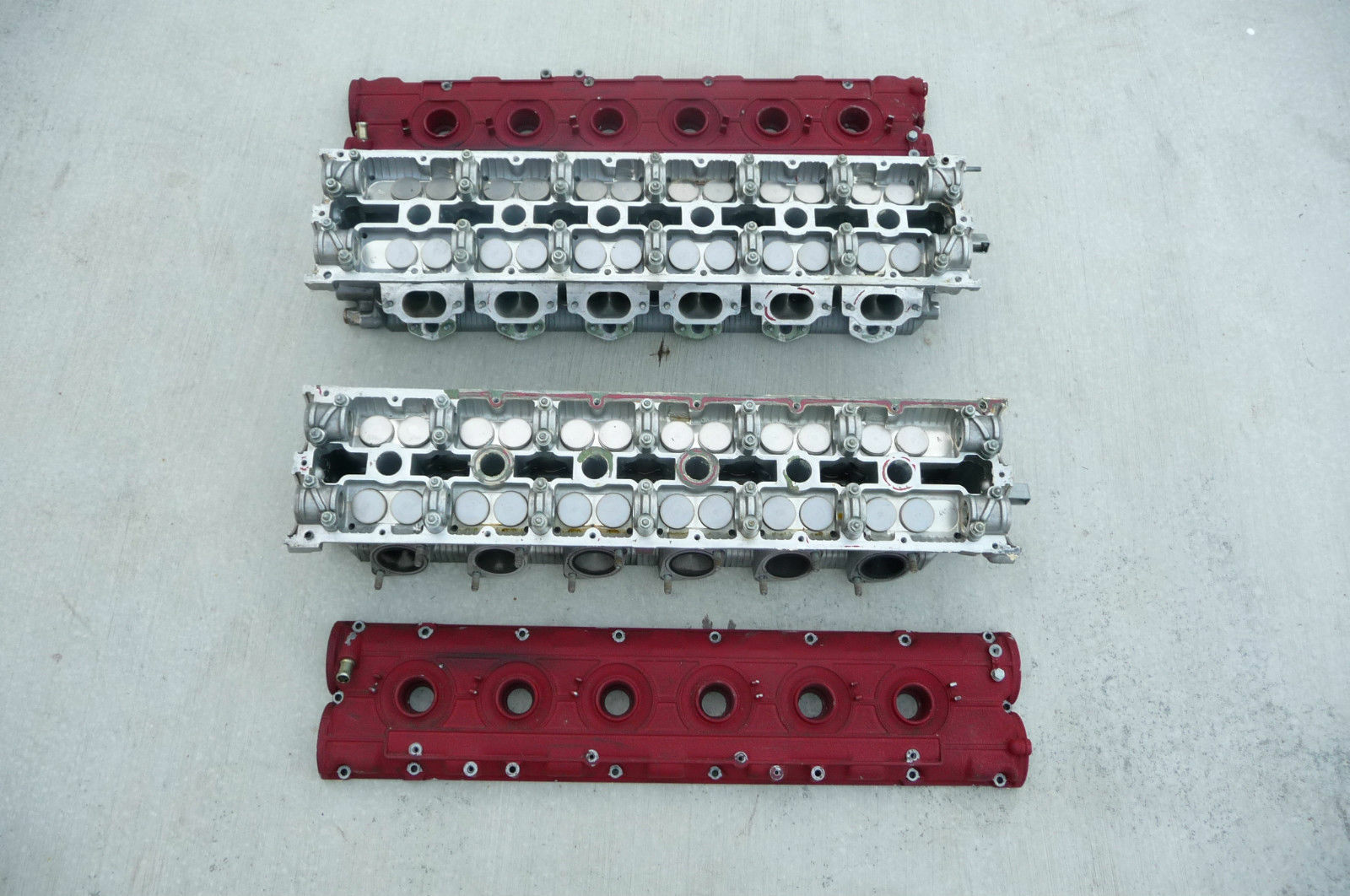 1995-1998 Ferrari 456 GT Complete Right & Left Cylinders Head & Head Covers OEM