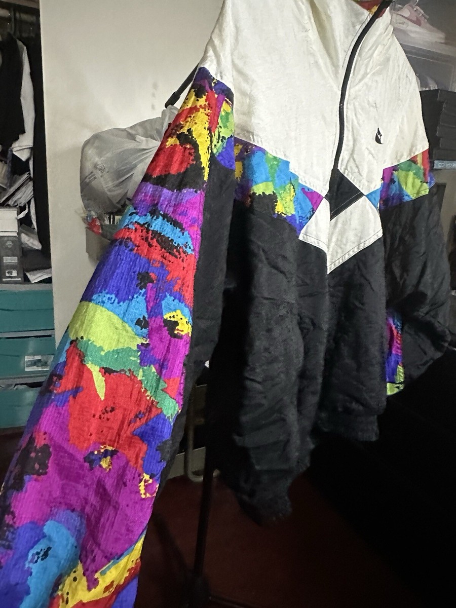 Nike Barcelona Summer Olympic Rainbow Abstract Windbreaker S / M