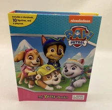 Paw Patrol My Busy Book By Phidal Publishing Inc. With 10 Mini Figures New