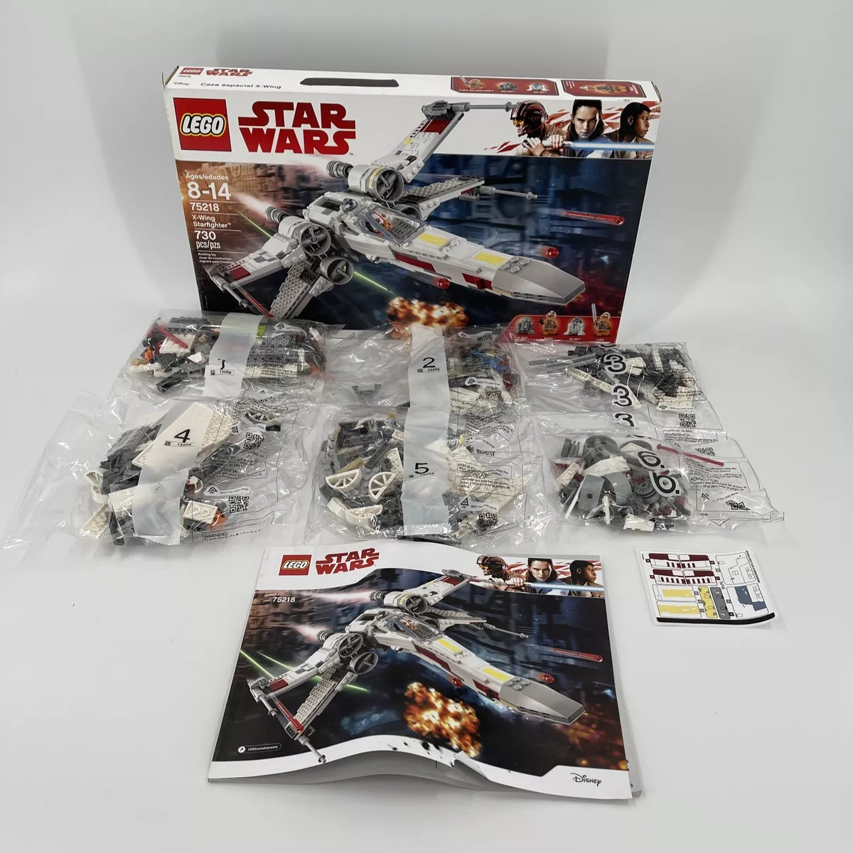 Lego X-Wing Starfighter 75218 Retired Open Box Bags Factory Sealed |