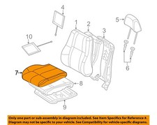 CHRYSLER OEM 16-18 Durango Front Seat Compone...