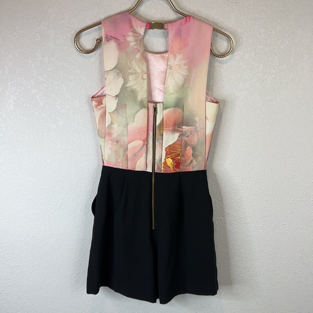 Ted Baker Cinese Rose Print Romper- Ted Baker Size 0/ US 0-2 Ted Baker Cinese Rose Print Romper- Ted Baker Size 0/ US 0-2