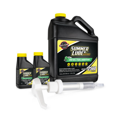 Opti-Lube Summer Cetane Formula Diesel Fuel Additive, 1 Gallon with Accessories