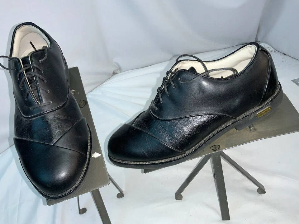 Zapatos de golf FootJoy Europa talla 7,5 M para mujer cuero negro estampado tortuga YGI J1S-71 Foto 2 de 4