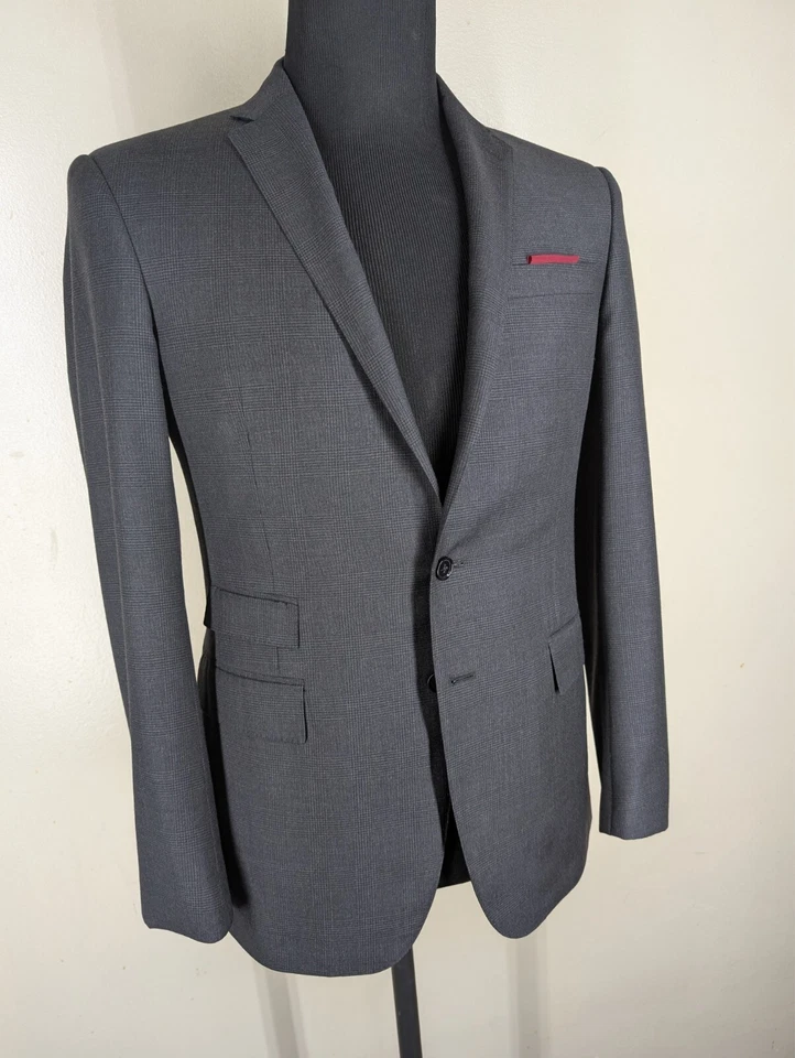 Abrigo Deportivo Ralph Lauren Etiqueta Negra Gris - Sin Pantalones EE. UU. Talla 36R-37R --CASI COMO NUEVO Foto 4 de 4