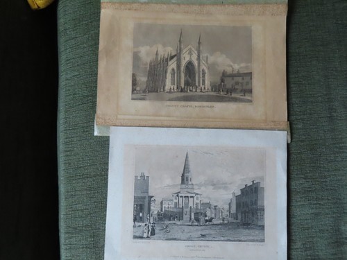 Birmingham Victorian Steel Engravings x 4 - St Martins/Trinity/ Christ Church - Picture 2 of 3
