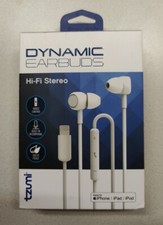 Tzumi Dynamic Hi-Fi Stereo Earbuds for Apple iPod iPad iPhone, White
