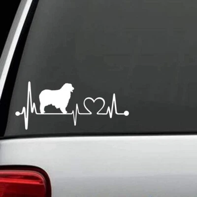 STICKERKISTE Australian Shepherd Herzschlag Heartbeat Lifeline Hunde Aufkleber Sticker