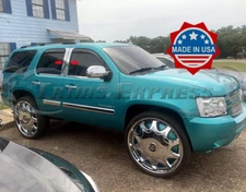 2007-2014 Chevy Tahoe/GMC Yukon/XL 4Pc Pillar Post Chrome Stainless Steel Trim