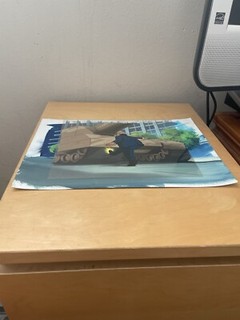 GI Joe Original Production Animation Cel w Background GI Joe Mauler