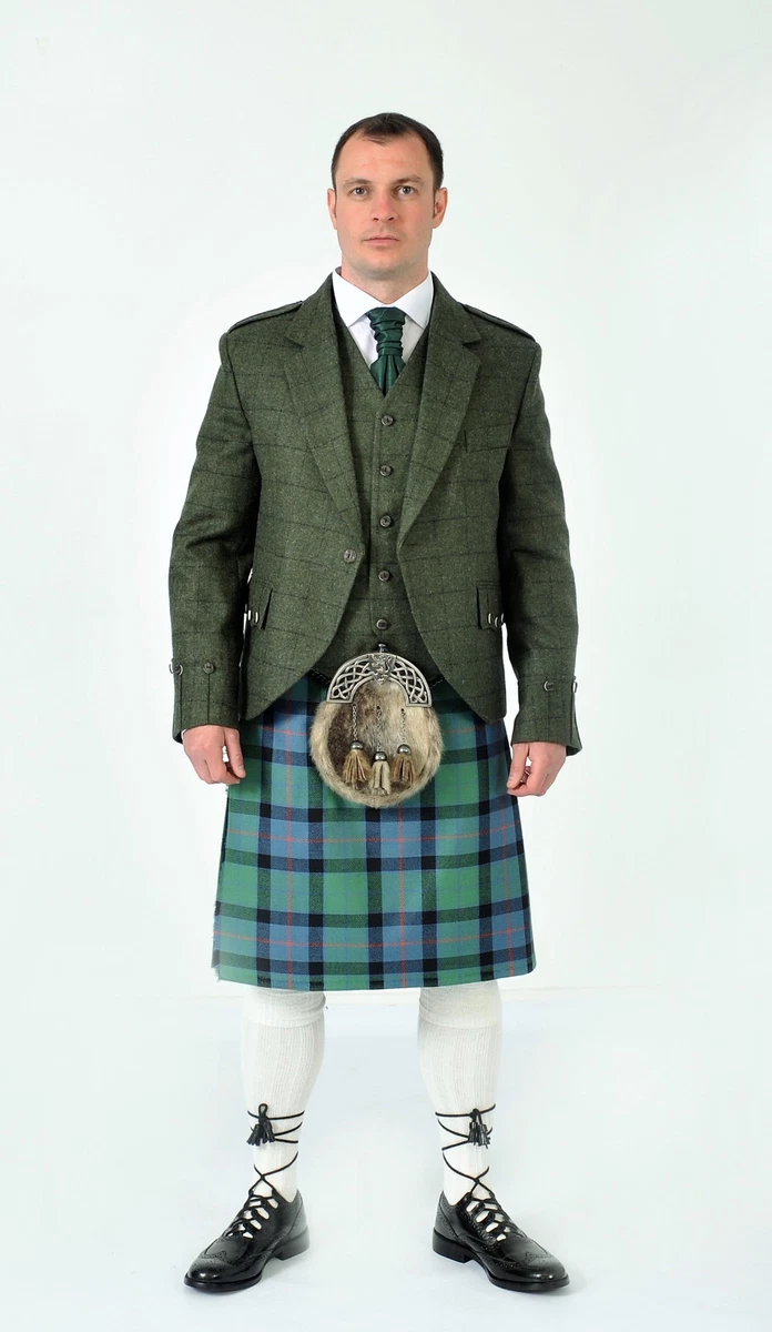 Green tweed kilt sale