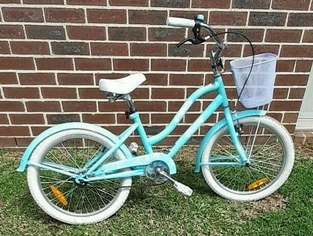 Girls Push Bike Bicycle with Basket 20 inch wheels like new