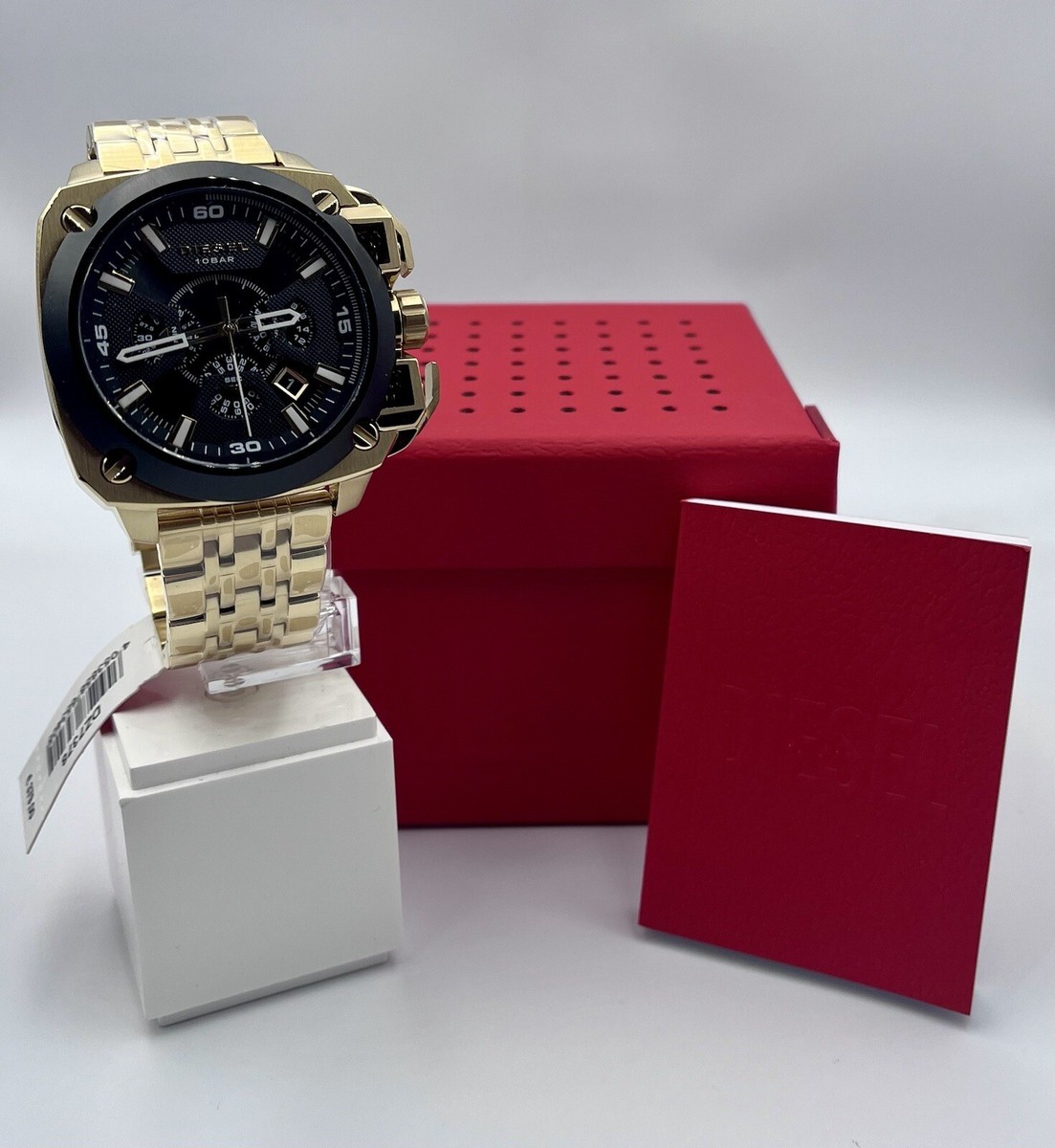 Diesel BAMF Chronograph Herrenuhr Gold DZ7378 55mm 4053858653405 