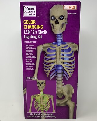 12 Ft Skeleton LED Home Accents Lighting Kit Halloween NEW 2024 Model ...