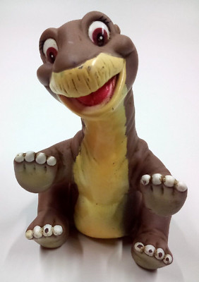 1988 Vintage The Land Before Time - Littlefoot Hand Puppet Pizza Hut Toy