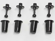 4 CLIP AGGANCIO TELA DI PROTEZIONE GRIGLIA tasselli casse stereo home hifi hi-fi