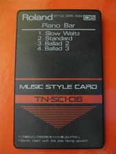 Carte ROM  de style Roland TN SC 06 Piano bar E 20 RA 50 etc ...