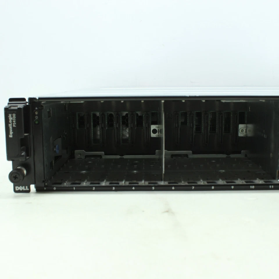 Dell Equallogic PS4100 24 bay SAN Storage Array 2 x Type 12 E09M001 SAS Modules - Image 3 of 4