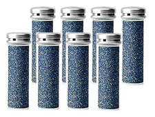  8 Super Coarse Pedicure Refill Rollers Comp/w Emjoi Micro-Pedi Callus Remover