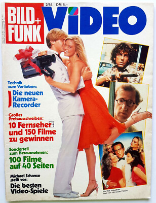BILD + FUNK ViDEO 1984 2 Robert Sacchi Woody Allen Alain Souchon