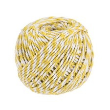 Twine Packing String Wrapping Cotton Twine 75M Yellow and White Rope