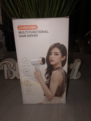 CHARGING MULTI FUNCTIONAL HAIR DRYER -purple( NEW ) OPEN BOX