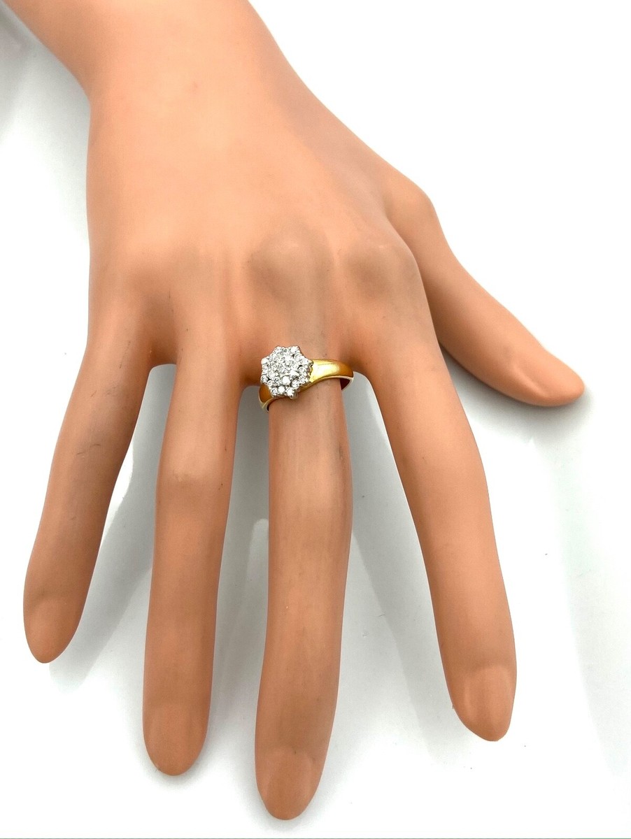 Bague Cocktail En Or 18 Carats Avec Diamants (0,53 Carat) - 3,93 G - Occasion