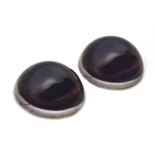 Pair High Dome Whitetail Deer Veins Half Sphere Glass Eyes for Taxidermy Jewelry