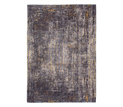 VERRÜCKTE HERREN Jacob's Ladder Broadway Glitzer 8422 grau gelb Louis de Poortere Teppiche