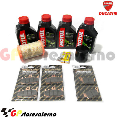 KIT 5100 10W40 ÖLFILTER LUFT ZÜNDKERZEN BELÄGE DUCATI 800 SCRAMBLER URB E 16