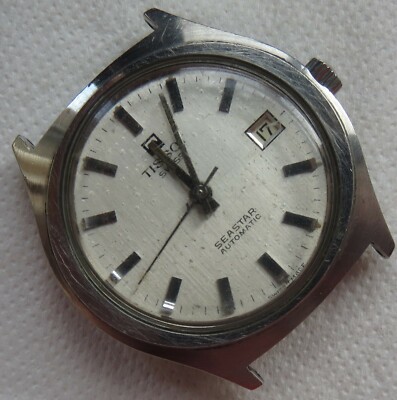 Tissot Seastar Automatic Date mens wristwatch steel case 38 mm. in diameter
