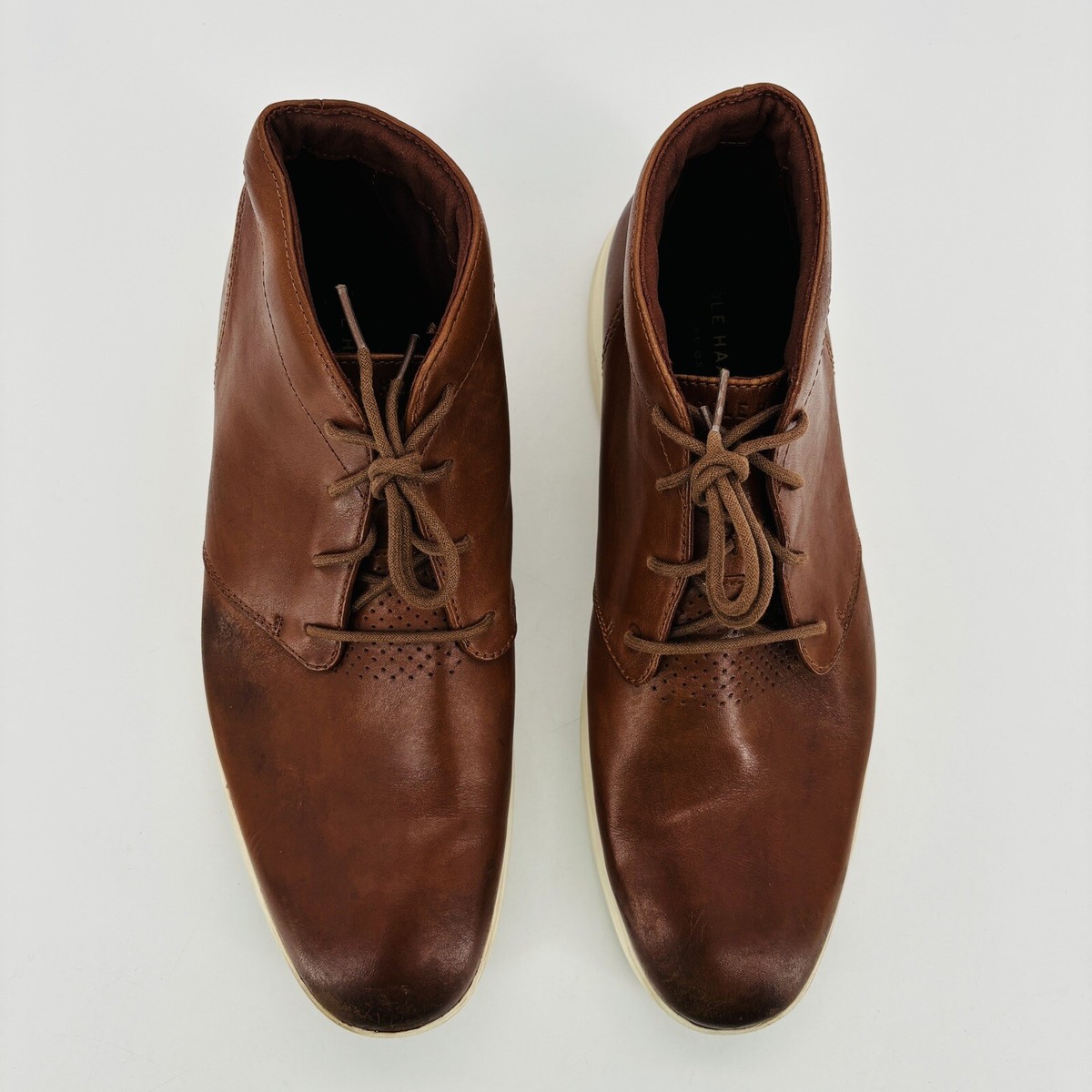 Mens 13 M Cole Haan Grand Tour Brown Classic Leather Chukka 