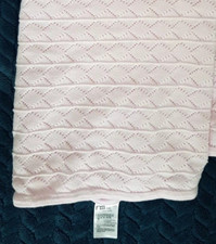 Mothercare Pink Blanket 70x90cm knitted cotton