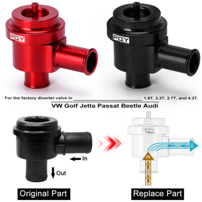 Turbo Diverter Valve Red Fit For VW & Audi A4 A6 TT MK4 B6 B5 C5