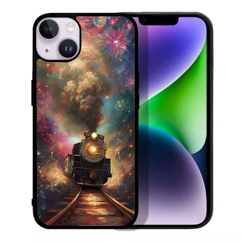 For Samsung S7 S8 S9 S10 S20 Plus Lite fancy steam train traveling Rigid Plastic - 第 7/25 張圖片