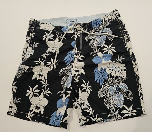 Tommy Bahama Swim Trunks Men's Large Mesh Lined Tropical Blue Beach Shorts