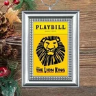 The Lion‎ King Broadway Musical Playbill Christmas Tree Ornament