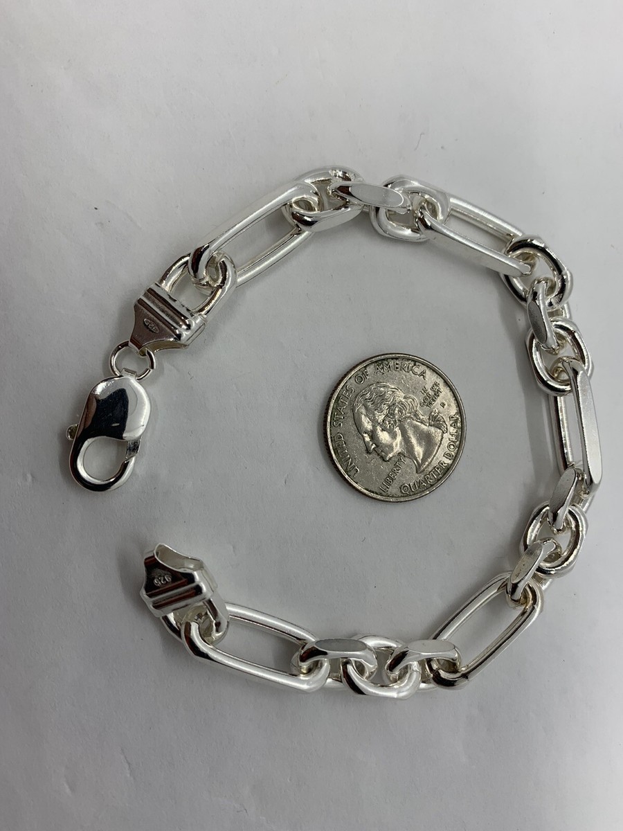 I'M OK for RHC Silver Cable Bracelet（M） Men's Silver Stainless-Steel,7