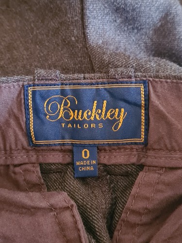 Brown Wool Mix Trouser Slacks XS / US 0 Slouchy Straight Leg MADEWELL - Picture 7 of 8
