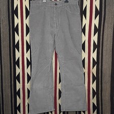 Vintage Levi  s Corduroy Pants Grey Mens 34  x30   80s Made In USA
