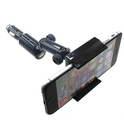 For Galaxy A71/A72/A73 Charger Car Mount Holder DC Socket USB Port Cradle