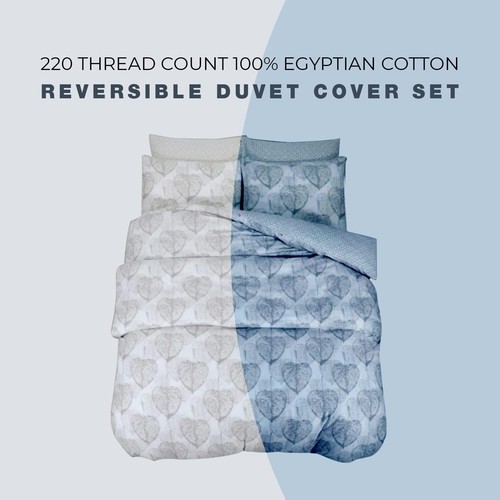 220TC 100% Egyptian Cotton Duvet Cover quilt Cover set With Matching Pillowcases - Picture 33 of 90