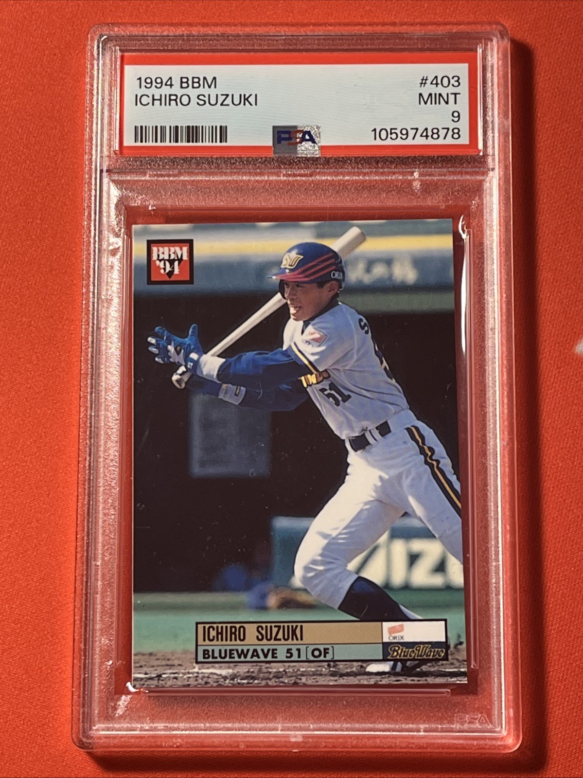 1994 BBM #403 Ichiro Suzuki 2nd Year 💎 PSA 9 MINT 💎 HOF Japan Low Population