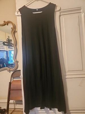Long Black One Piece Dress XL