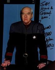 RICHARD HERD autographed signed Color 8x10 Photo as OWEN PARIS-STAR TREK VOYAGER