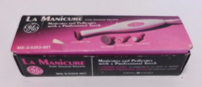 Vtg. La Manicure Manicures & Pedicures Tool General Electric Professional Touch