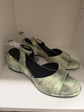 Aerosoles Green croc Embossed Wedge Heels Siz...