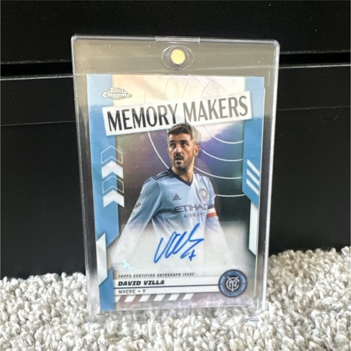 David Villa #MMA-DV — 2024 Topps Chrome MLS Memory Makers Autograph soccer card