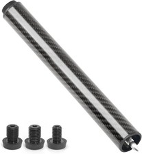 Pool Cue Extension with 3 Bumpers Carbon Fiber Billiard Cue Extender Pool Cue