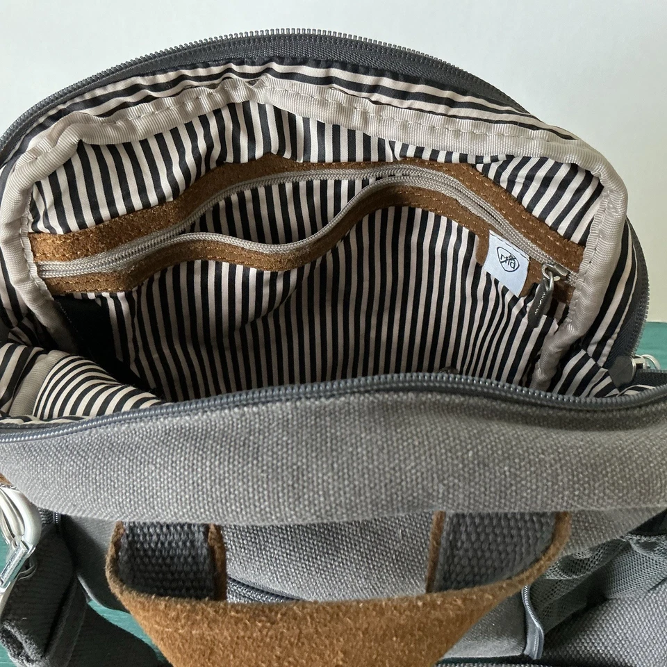 Travelon Anti Theft RFID Heritage Tour Bag Gray Crossbody Purse Versatile Travel - Image 4 of 4